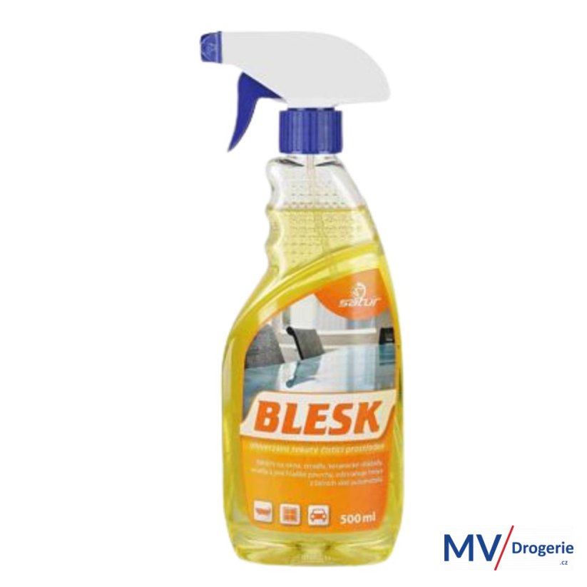 Prostředek na okna a skla Satur blesk 500 ml s rozprašovačem