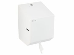 Zásobník na rolky papierových uterákov alebo toaletného papiera STELLA MINI FLEXI nerez, biely