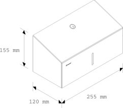 Zásobník na jednotlivé papierové uteráky STELLA MINI, lesk
