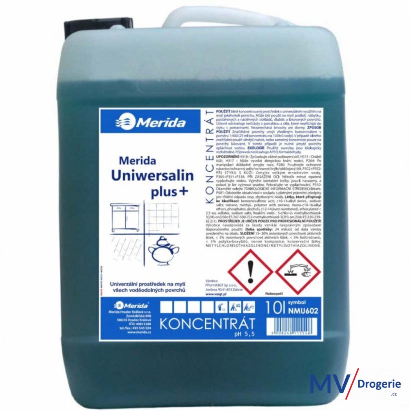 Univerzálny umývací prostriedok UNIWERSALIN Plus 10 l