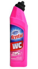 Čistící prostředek KRYSTAL WC kyselý na nerez a keramiku, růžový 750 ml