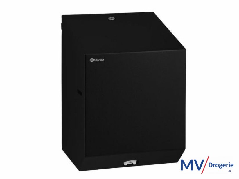 Zásobník na rolky papierových uterákov alebo toaletného papiera STELLA MINI FLEXI nerez, čierna