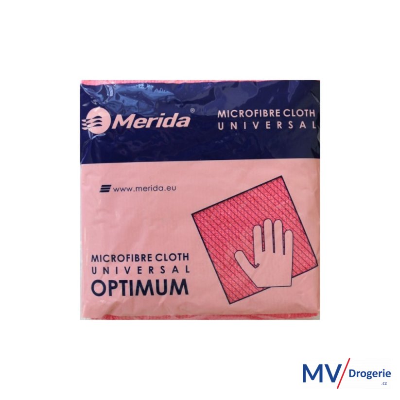 Utěrka z mikrovlákna OPTIMUM, červená