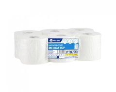 Toaletní papír dvouvrstvý MERIDA TOP FLEXI bílý, délka 120 m, 6 ks