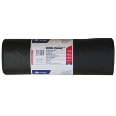 Vrecia na odpad HDPE 19 mi, 70x110 cm, 120 l, čierne 50 ks/balenie