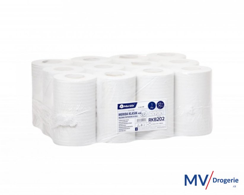 Papírové ručníky v rolích jednovrstvé MINI délka 116 m, 12rolí/balení