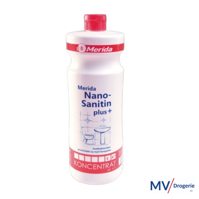 Prostředek na koupelny Merida NANO SANITIN Plus 1 l
