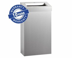 Koš závěsný otevřený STELLA 27 l, matný nerez