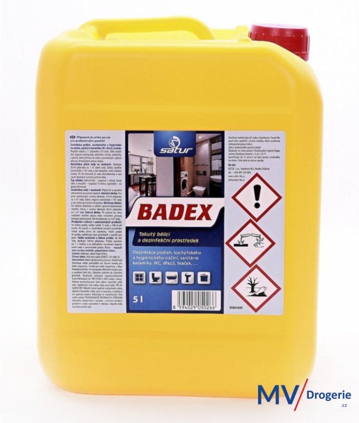 Bělící a dezinfekční prostředek Satur Badex 5 l