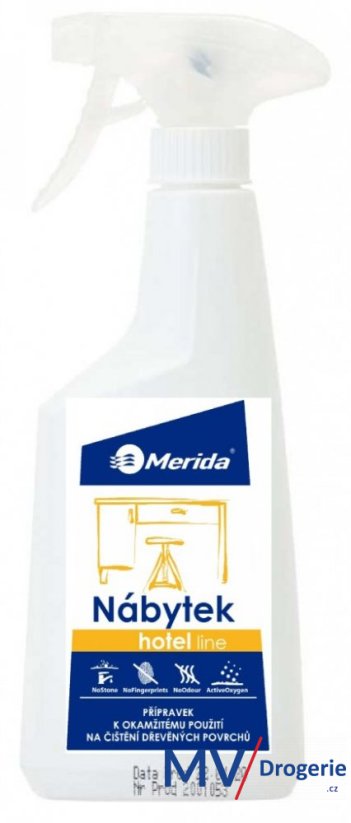 Čistící přípravek na nábytek Merida HOTEL line, 500 ml