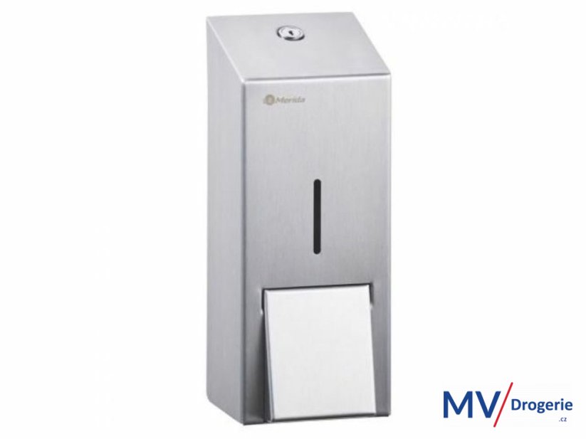 Dávkovač tekutého mýdla MERIDA STELLA Anti-FingerPrint MAXI, objem 800 ml, nerez, matný
