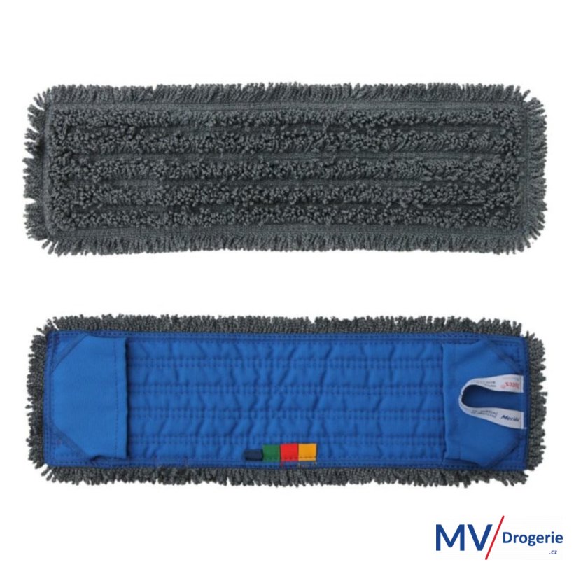 Mop s kapsami STANDARD, 40 cm, z mikrovlákna, šedý