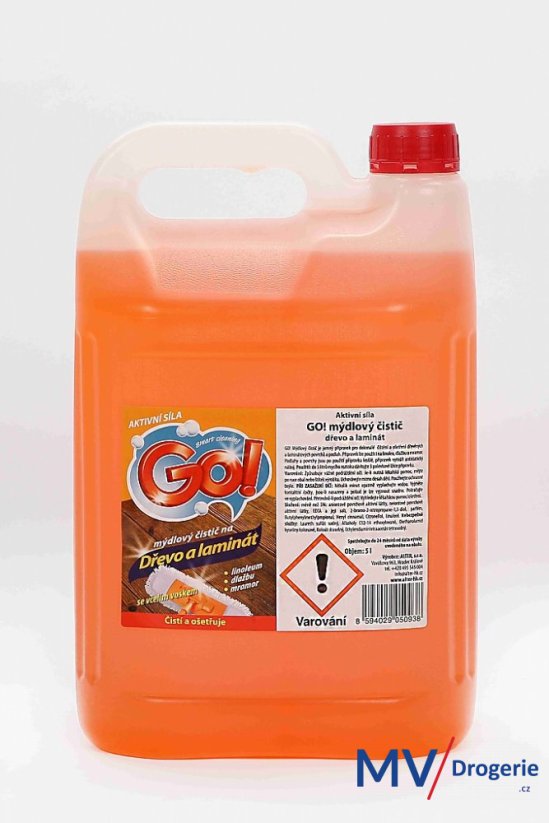 Mýdlový čistič na nábytek a podlahy Go! 5  l