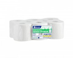 Toaletní papír dvouvrstvý, MERIDA OPTIMUM FLEXI, bílý 17 cm, délka 120 m, 6 rolí/balení