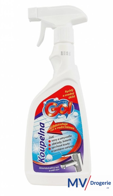 Prostředek na mytí koupelen Go! 500 ml s rozprašovačem