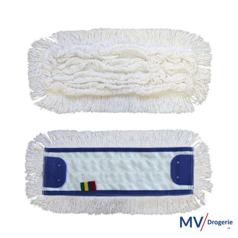 Mop plochý uzlíčkový se záložkami OPTIMUM,bavlna, 40 cm