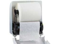 Mechanický podavač papírových ručníků, MERIDA SOLID CUT, černý, MAXI role