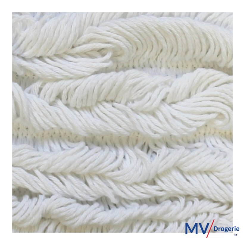 Mop plochý uzlíčkový se záložkami OPTIMUM, bavlna, 50 cm