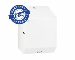 Zásobník na rolky papierových uterákov alebo toaletného papiera STELLA MINI FLEXI nerez, biely