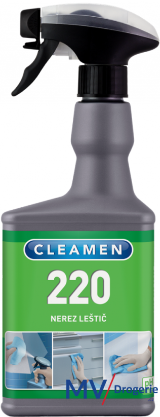 Leštič nerezových povrchů CLEAMEN 220, 550 ml