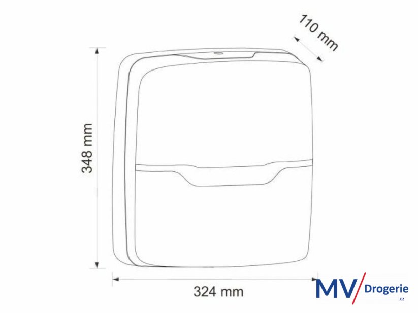 Zásobník na papierové uteráky MERIDA Hygiene CONTROL SLIM