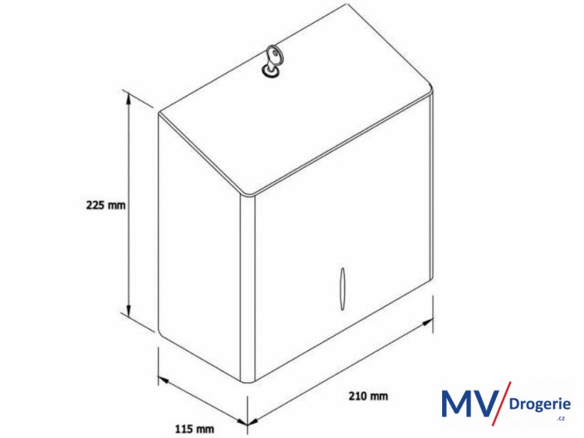 Zásobník na toaletný papier STELLA R10 ADVANCED MINI nerez mat 19 cm