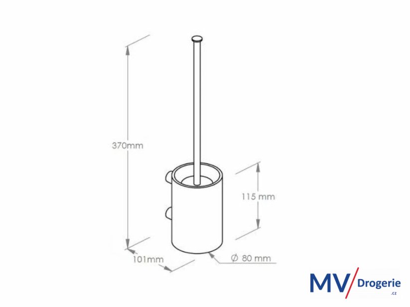 WC súprava nástenná, malá nádoba MERIDA STELLA biela