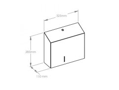 Zásobník na toaletný papier MERIDA STELLA MAXI, nerez lesk, 23 cm