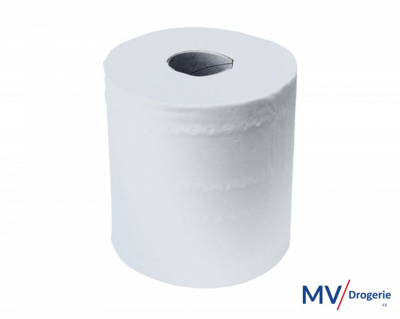 Toaletní papír dvouvrstvý MERIDA TOP FLEXI bílý, délka 100 m, 12 rolí