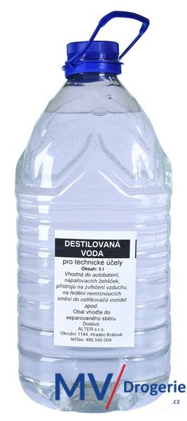 DESTILOVANÁ VODA 5l PET soudek
