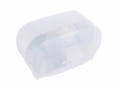 Zásobník na 2 role toaletního papíru bez dutinky MERIDA Hygiene CONTROL, bílý