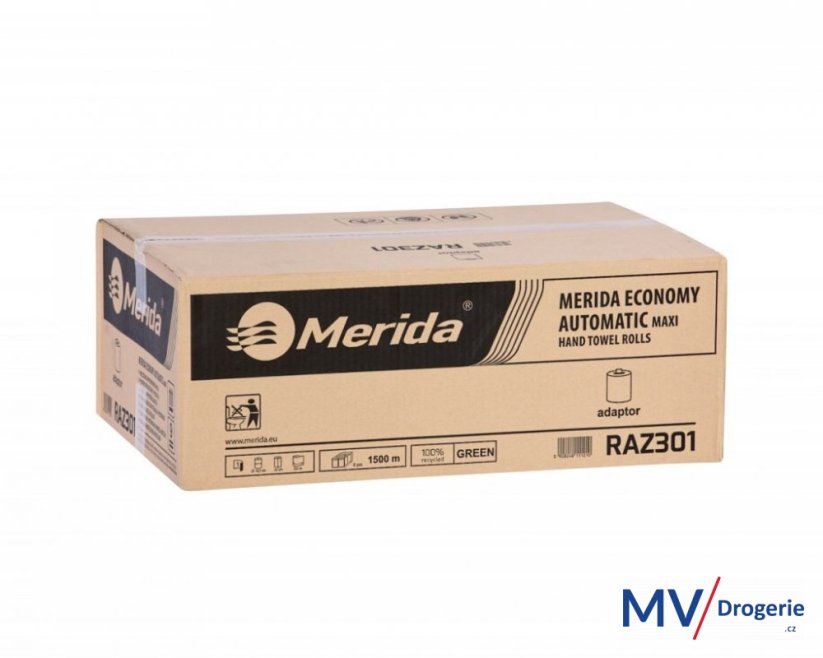 Papierové uteráky v roliach jednovrstvové MAXI AUTOMATIC, zelené, 6 roliek/balenie