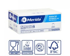 Papírové ručníky v rolích s adaptérem dvouvrstvé MAXI AUTOMATIC, 140 m, 6 rolí/balení