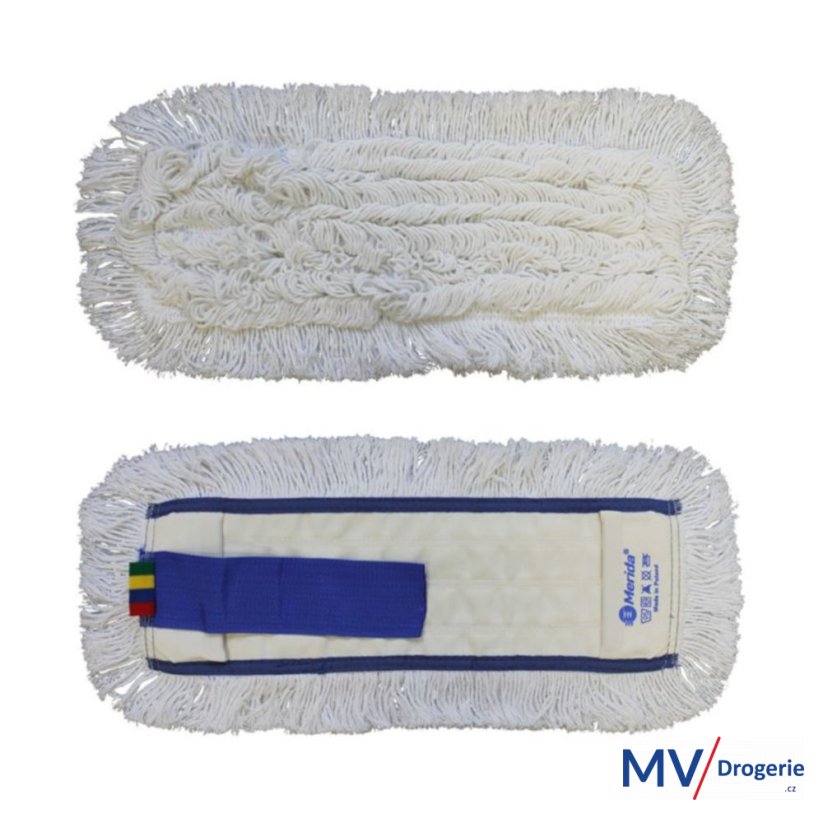 Mop plochý uzlíčkový s kapsami OPTIMUM, bavlna, 50 cm
