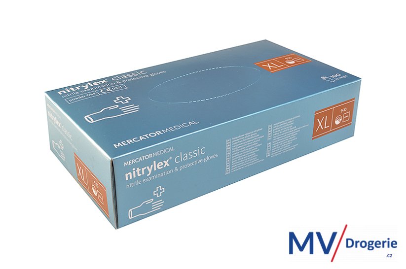 Rukavice nitrilové velikost XL, 100 ks / balení