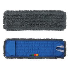 Mop s vreckami STANDARD, 40 cm, z mikrovlákna, sivý