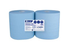 Papírové čistivo čtyřvrstvé, MERIDA TOP MODRÉ, 2 role/balení