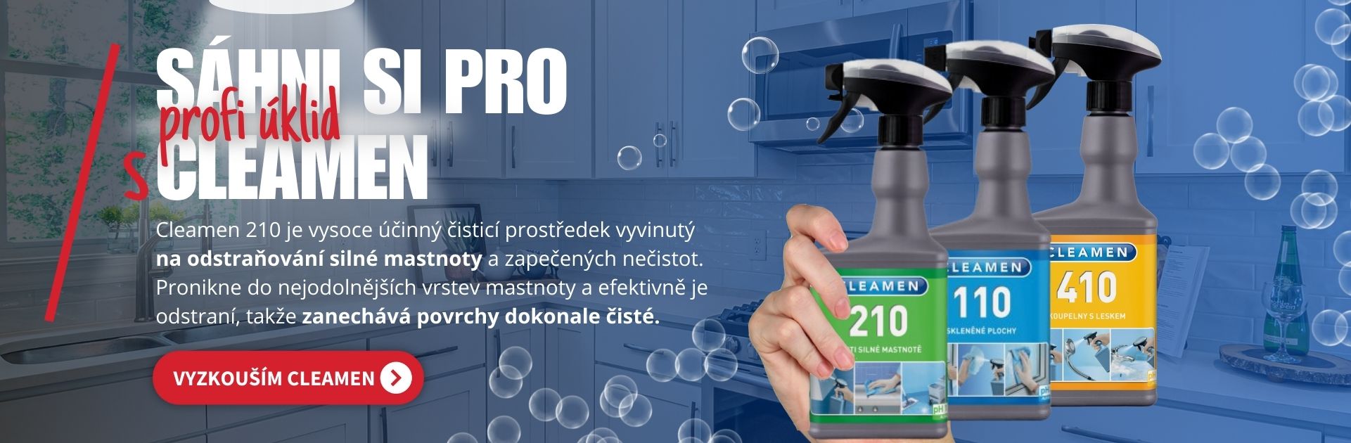 Prostředek proti silné mastnotě Cleamen 210
