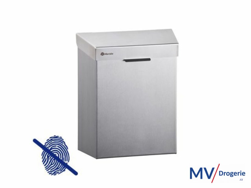 Koš na sanitární odpad MERIDA STELLA Anti-FingerPrint, nerez, ocel, objem 4,5 l