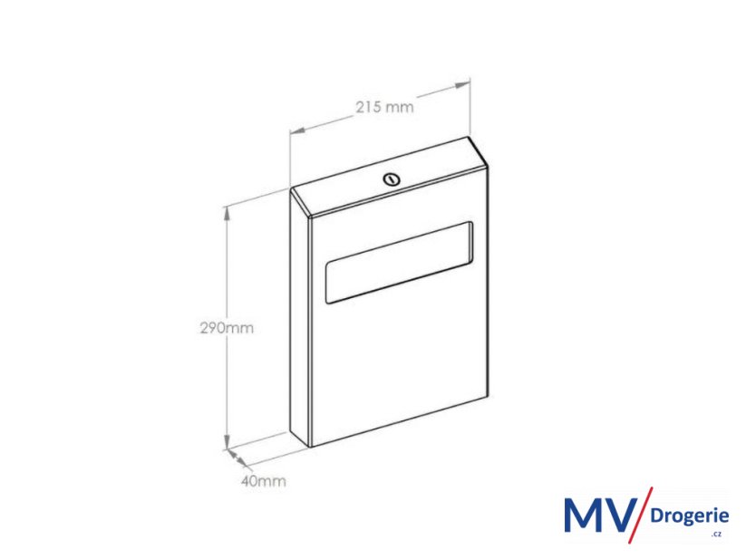 Zásobník na hygienické podložky MERIDA STELLA nerez biela