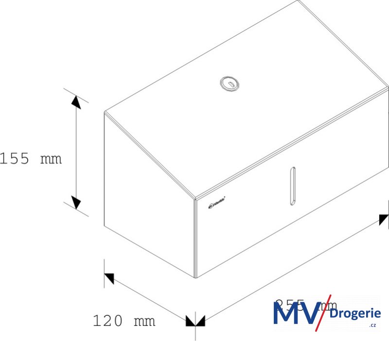 Zásobník na jednotlivé papierové uteráky STELLA MINI, lesk