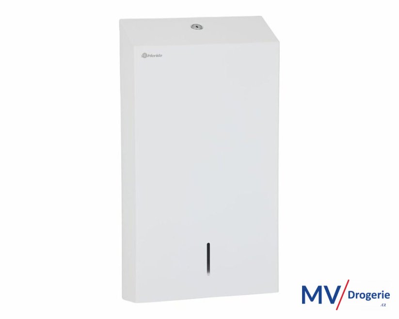 Zásobník na jednotlivé papierové uteráky MERIDA STELLA SLIM MEGA nerez, biela