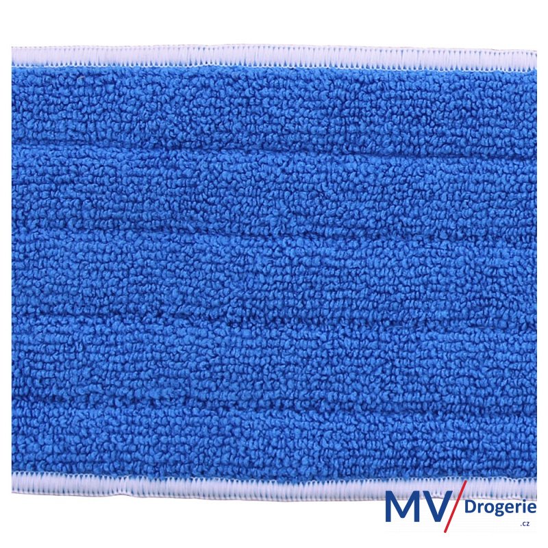 Mop z mikrovlákna na suchý zip, modrý, ECONOMY 45x40x13 cm