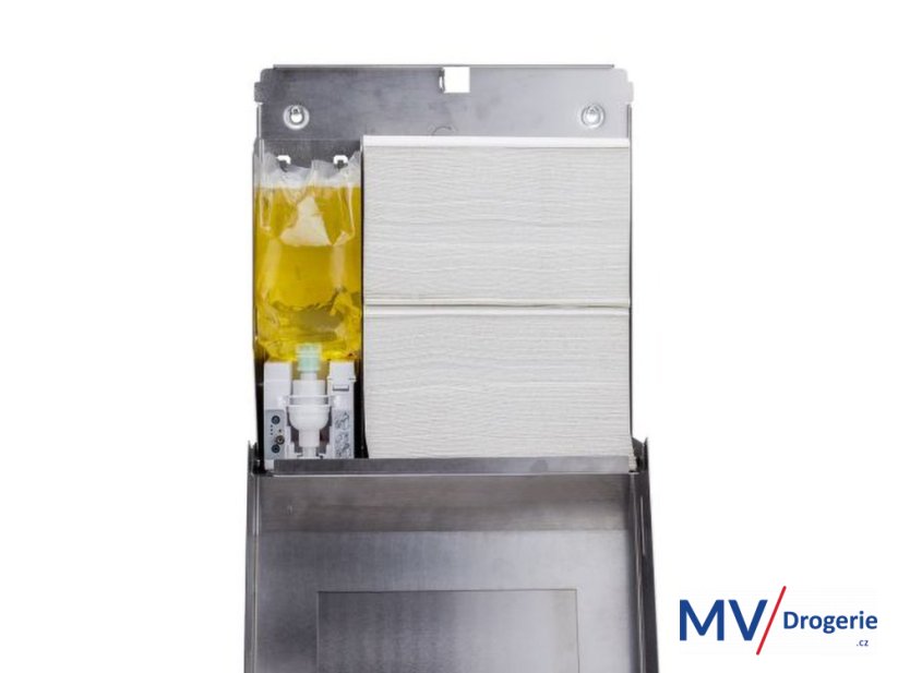 Zásobník na papierové uteráky "3V1" SLIM MAXI, na penové mydlo automatic + zrkadlo