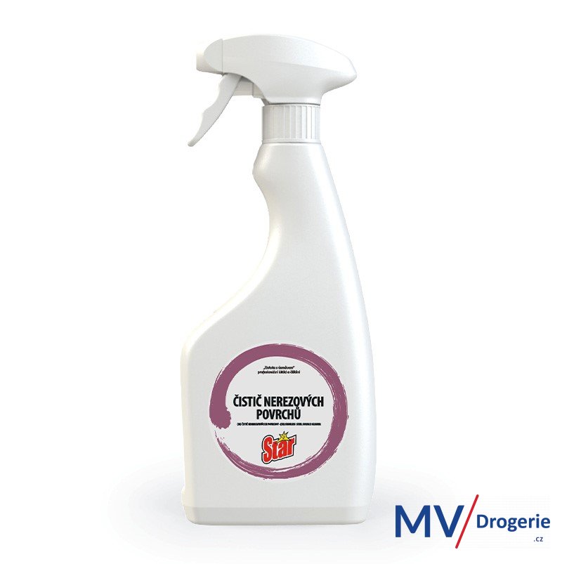 Čistič nerezových povrchů 500ml MR