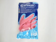 Gumové rukavice s bavlněnou výstelkou XL