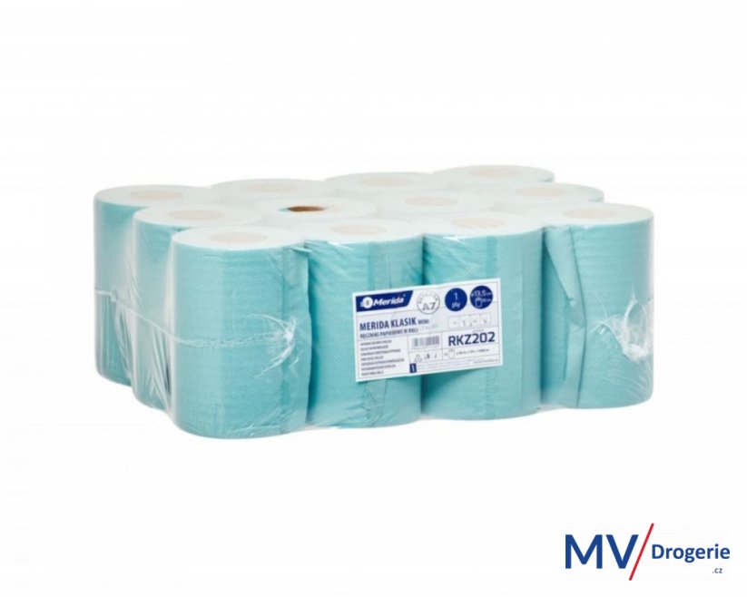 Papírové ručníky v rolích MINI, zelené, délka 90 m, 12rolí/balení