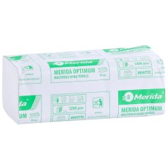 Papírové ručníky jednotlivé, skládané OPTIMUM, dvouvrstvé, 3200 ks