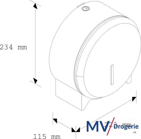 Zásobník na toaletný papier MINI biely kov