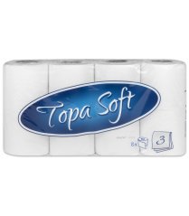 Toaletní papír třívrstvý, Topa Soft White, 96 ks/bal